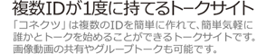 複数IDが1度に持てるトークサイト