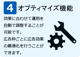 オプティマイズ機能